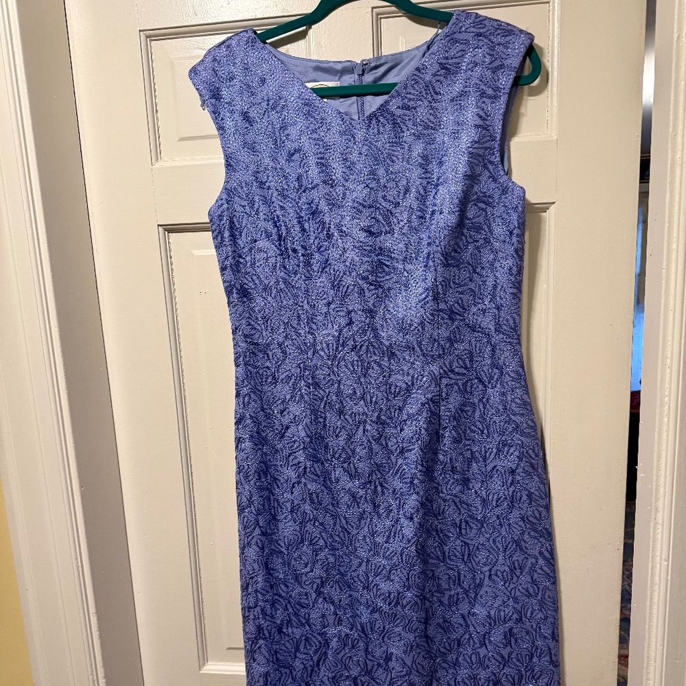Talbots Lavendar Sleeveless V neck Dress size 10
